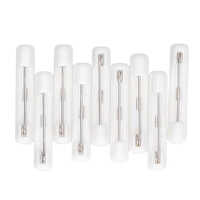 Plastic Safety Brooch Pin - Color: White