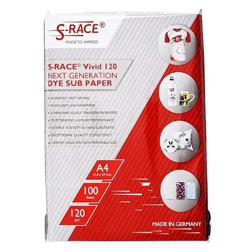 Vivid Dye Sublimation Paper - Color: White