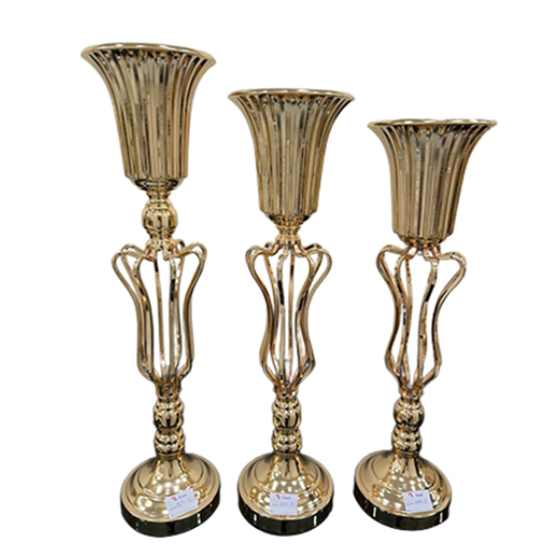 Brass Candle Holder - Finishing: Polishing