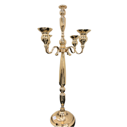 Floor Stand European Crystal Candle Holder - Finishing: Polishing