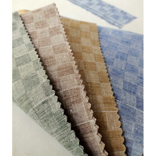 SOFTY LINEN CHECK FABRIC
