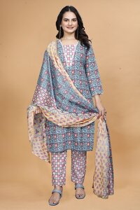 cotton kurti pant and dupatta