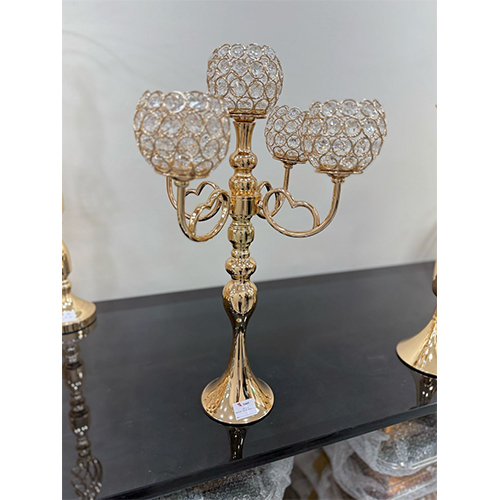 European Crystal Candle Holder