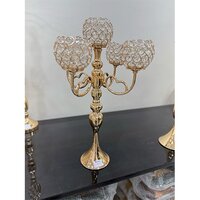 European Crystal Candle Holder