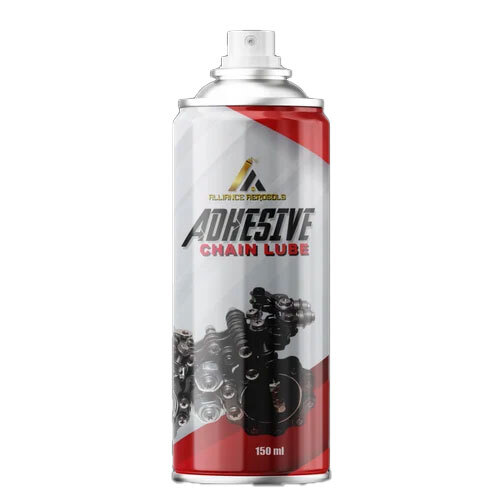 Adhesive Chain Lubricant Spray - Color: Black