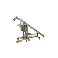 Inclined Screw Conveyor - Color: Silver
