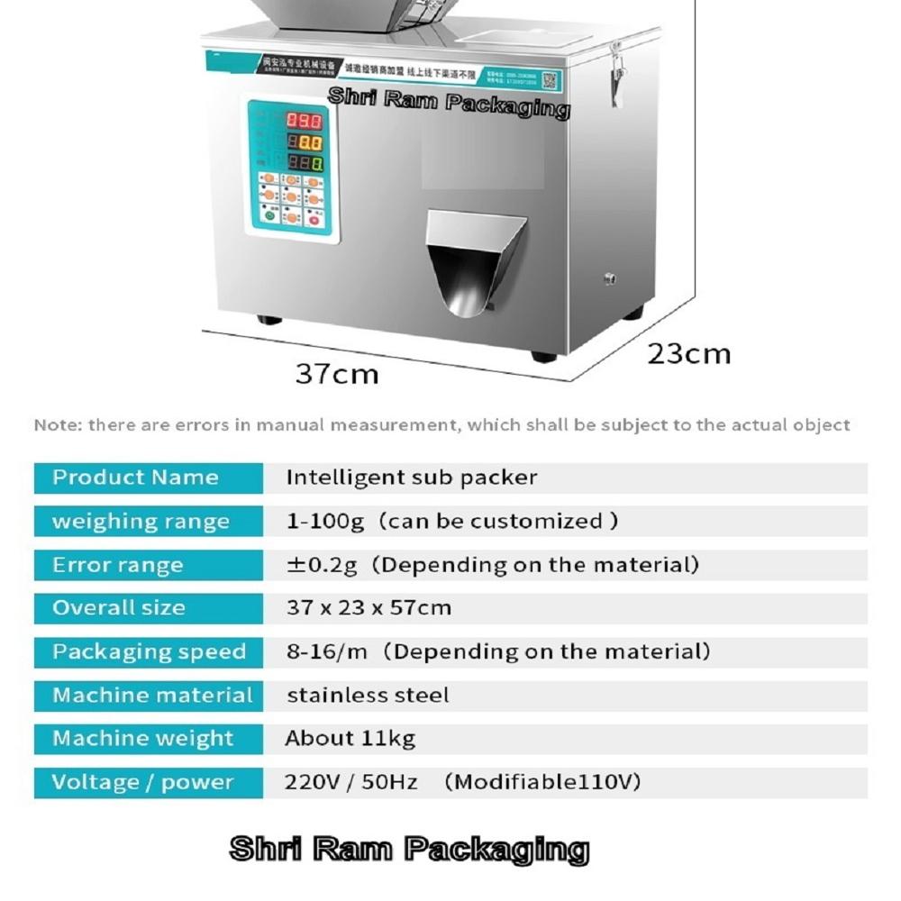 1g-100g Powder Granule Filling Machine