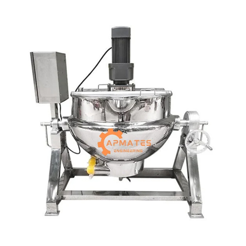 500 L Stainless Steel Steam Jacketed Kettle