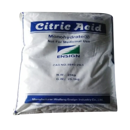 25kg Citric Acid Monohydrate - Grade: Industrial Grade