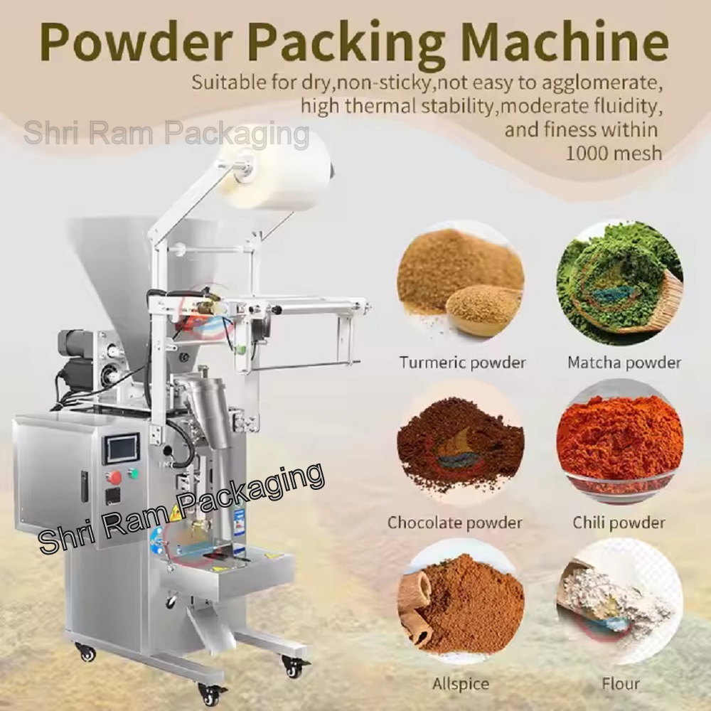 Herbal Powder Pouch Packing Machine Auger Filler
