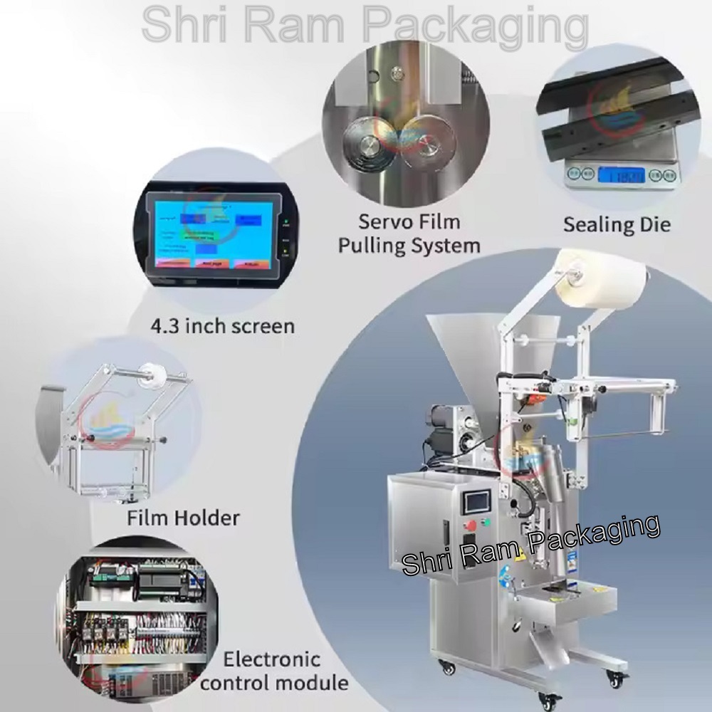 Herbal Powder Pouch Packing Machine Auger Filler
