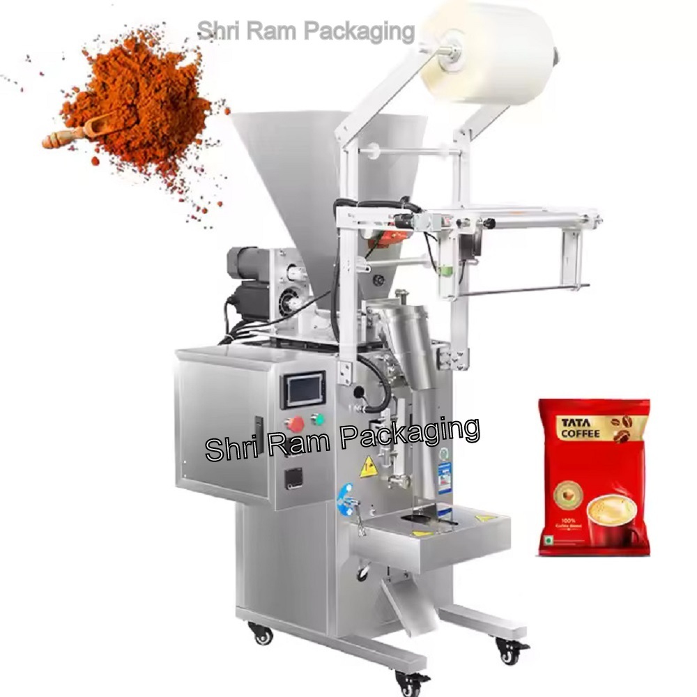 Hing powder pouch packaging machine with auger filler
