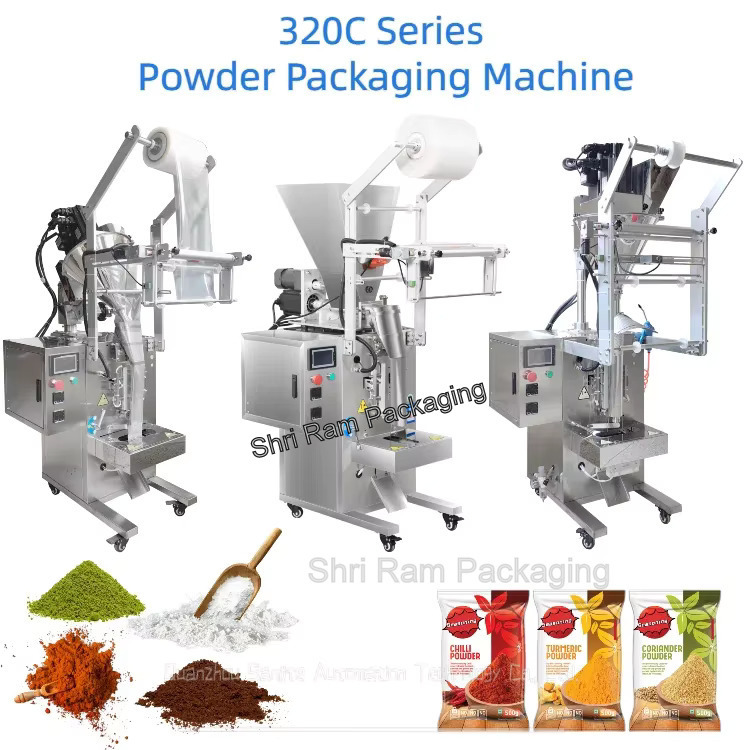Hing powder pouch packaging machine with auger filler
