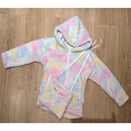 Kids Rainbow Fur Jacket - Feature: High Quality