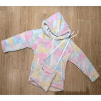 Kids Rainbow Fur Jacket - Feature: High Quality