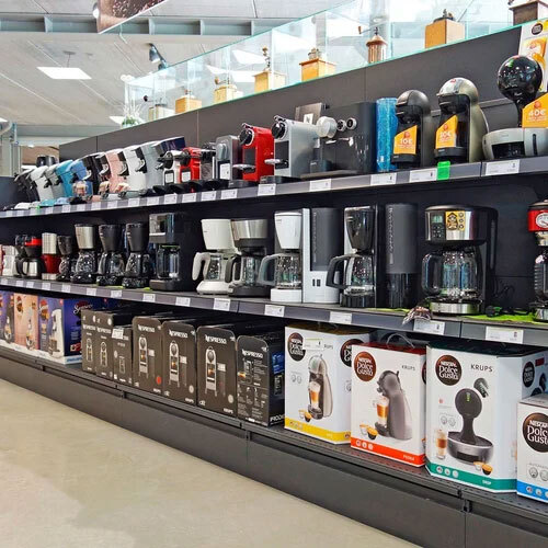 Electronic Display Rack - Color: Black