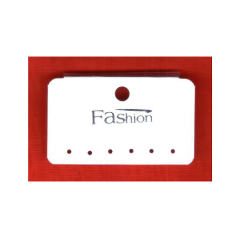 Earring Card Clear+Paper - Color: Orange And White