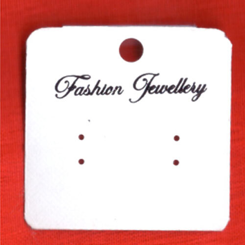 Jewellery Earring Card Clear+Paper - Color: Orange And White