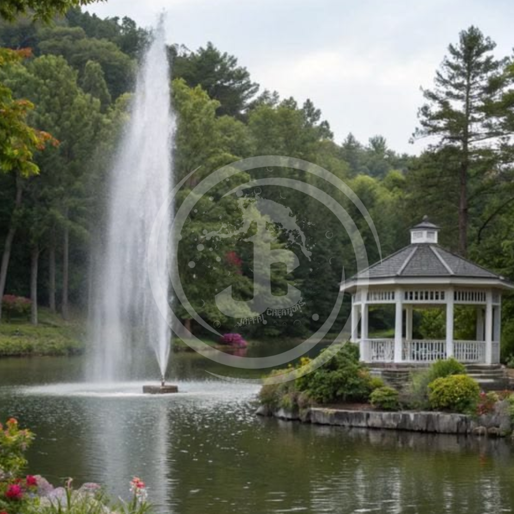 Water Floating Fountain - Durable Polymer, 3ft Diameter , Elegant Dynamic Spray Pattern for Aesthetics and Enhanced Water Aeration