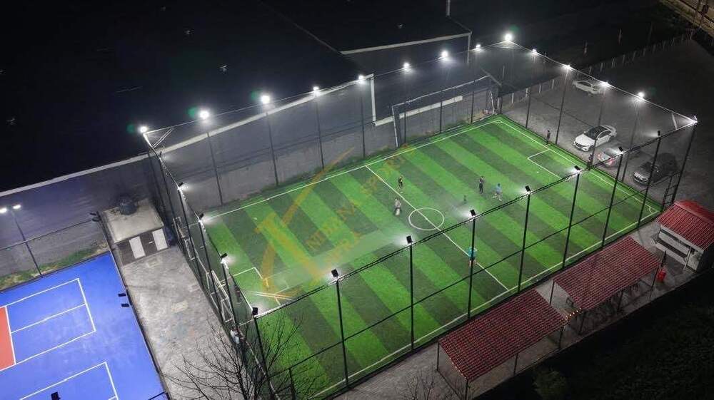 Box Cricket Ground Construction - Color: Green