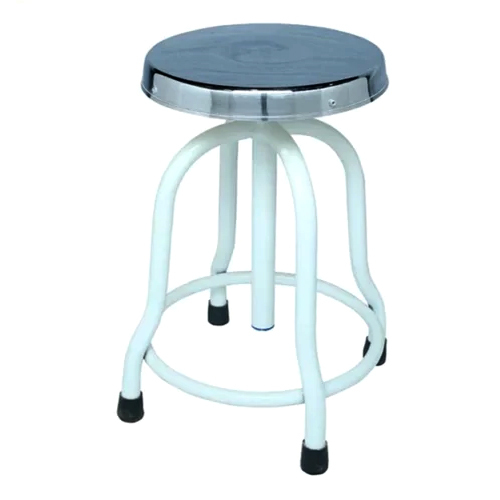 Revolving Patient Stool - Color: Silver