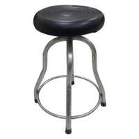 Patient Revolving Cushioned Stool - Color: Black