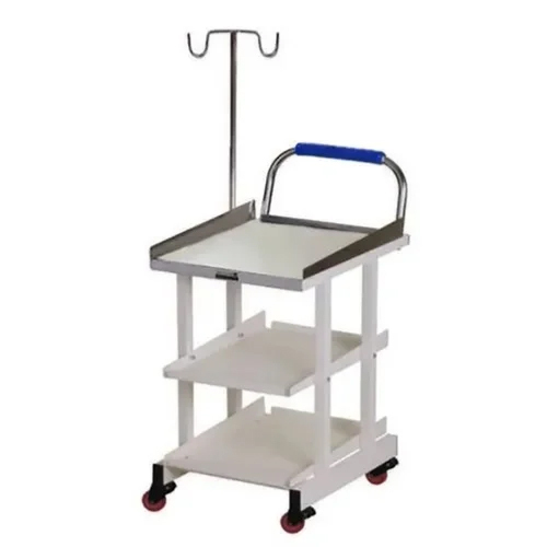 Hospital Ecg Trolley - Color: Silver