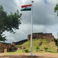 Mild Steel  20 Mtr Flag Mast Pole - Color: White