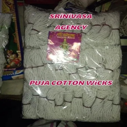 Puja Cotton Wicks - Color: White