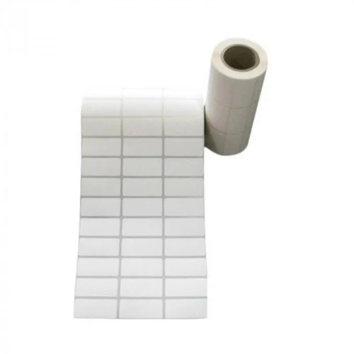 Paper Barcode Plain Label - Color: White