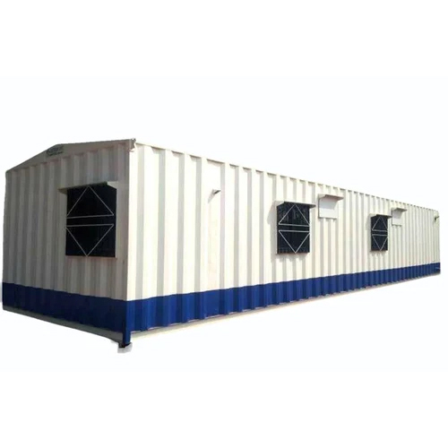 40 Feet Mild Steel Porta Cabin - Color: White And Blue