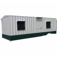 White Green MS Porta Cabin
