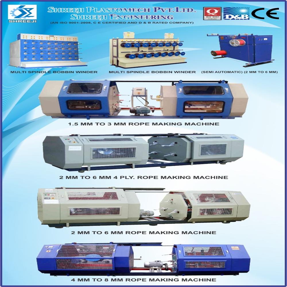 2 To 6mm High Speed Rope Making Machine
