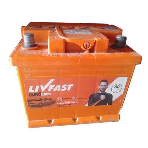 Livfast Duro Elite Car Battery - Battery Capacity: <150Ah Ampere-Hour (Ah)