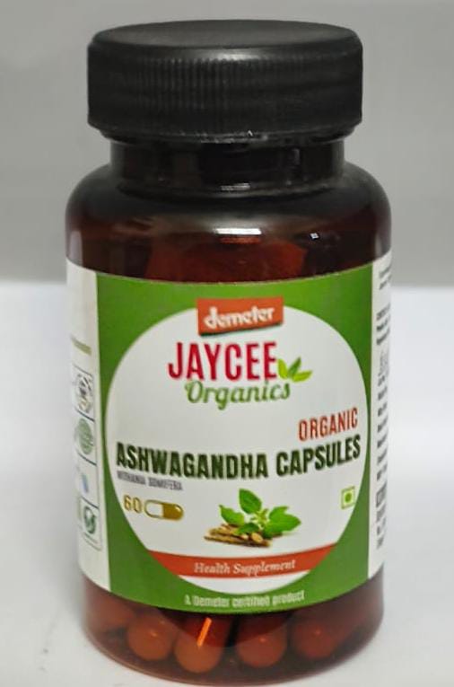 Organic Ashwagandha Capsules - Adult Dosage | Cool & Dry Storage Physician Directed Usage Convenient Capsule Form