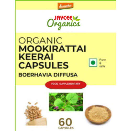 Organic Mookirattai Keerai Capsules - Age Group: For Adults