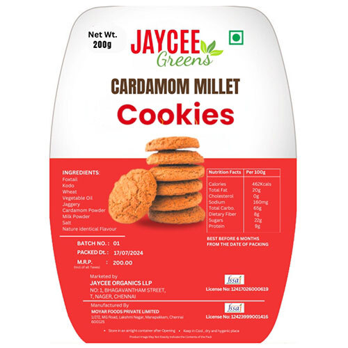 Cardomom Millet Cookies