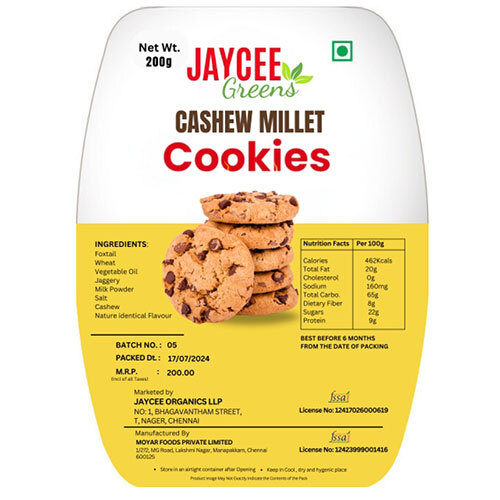 Cashew Millet Cookies