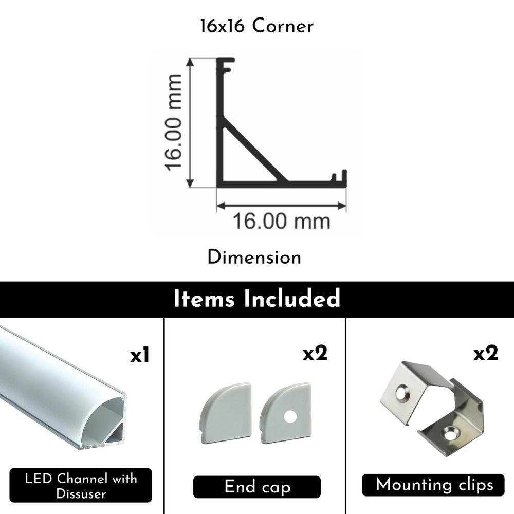 16 X 16 Corner - Application: Architectural Lighting
