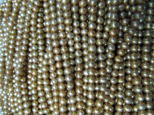 Golden Pearl Beads