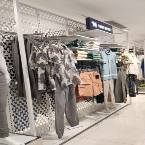 Readymade Garments Display Rack - Color: Black