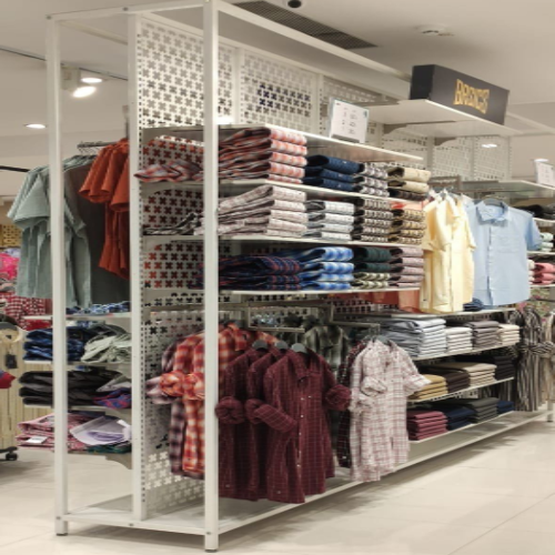 Readymade Garments Display Rack - Color: Black