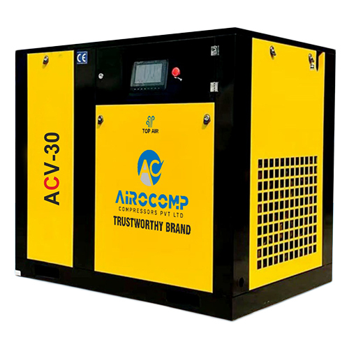 30Hp Pm Vfd Rotary Screw Air Compressor - Color: Black