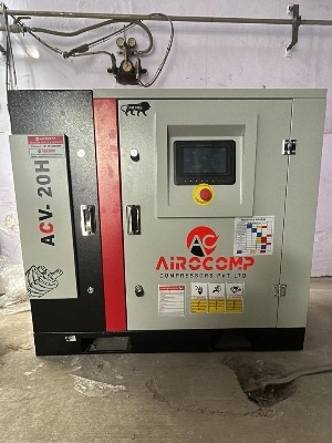 20Hp Fixed Speed Rotary Screw Air Compressor - Air Flow Capacity: 1" Kilogram(Kg)