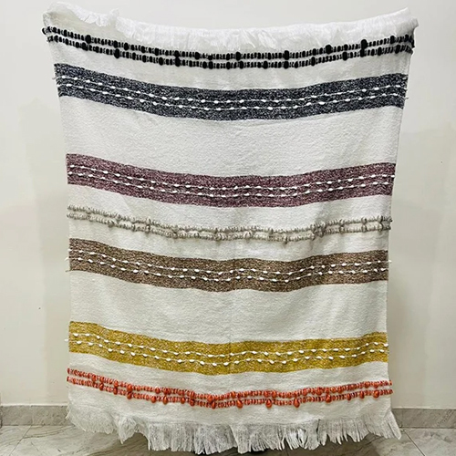 Cotton Throw - Color: Different Available