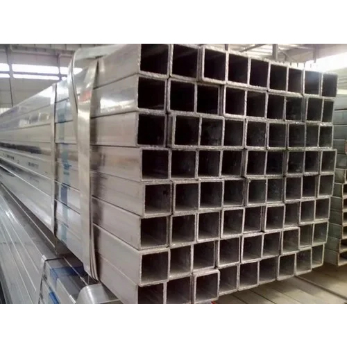 Galvanized Iron Square Pipe - Color: Silver
