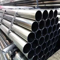 6m Galvanized Steel Tubes - Color: Silver