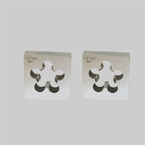 Square Solid Dies - Color: Silver