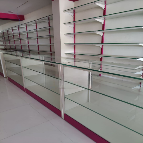 Garments Glass Racks - Color: Black