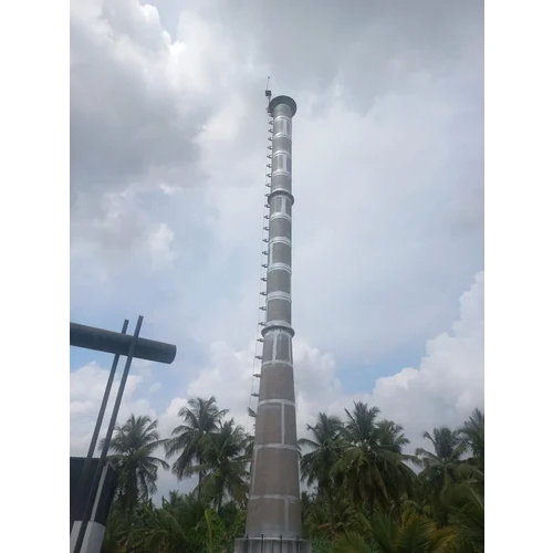 Mild Steel Boiler Chimney - Color: Silver